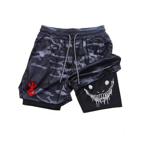 Short Compressão Esportivo 2 em 1 Berserk
