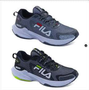 Kit 2 Tênis Fila Heating Grafite e Preto Verde
