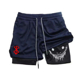 Short Compressão Esportivo 2 em 1 Berserk