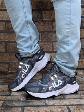 Kit 2 Tênis Fila Heating Grafite e Preto Verde