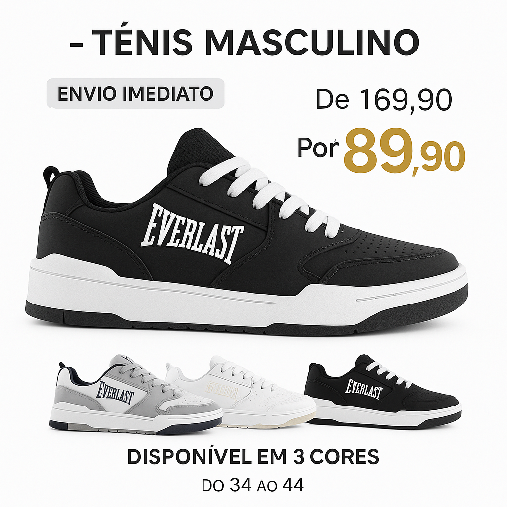 Tênis Everlast Blazer Masculino 100% Original Com Nota Fiscal e Garantia