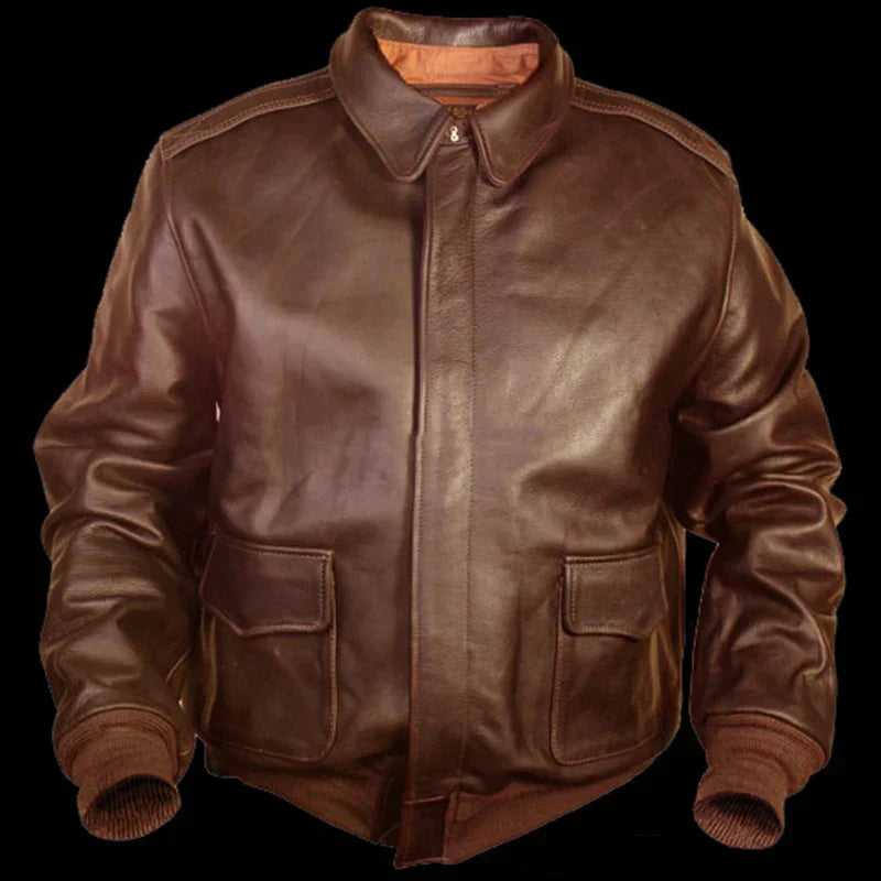 Jaqueta De Couro Masculina Genuino - Lift American