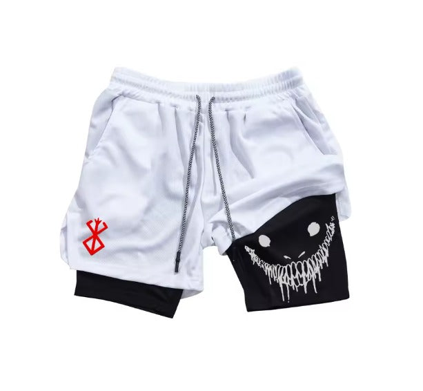 Short Compressão Esportivo 2 em 1 Berserk