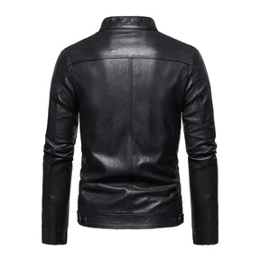 Jaqueta De Couro Masculina Slim Resistente