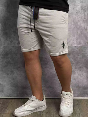 Bermuda Short de Moletom Masculina Plus Size Com Amarração e Elástico Academia Treino P ao G4