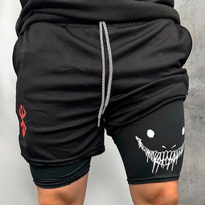 Short Compressão Esportivo 2 em 1 Berserk