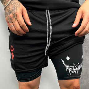 Short Compressão Esportivo 2 em 1 Berserk