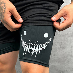 Short Compressão Esportivo 2 em 1 Berserk