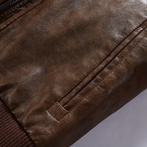 Jaqueta Masculina Em Couro Genuino - MotorJack Premium