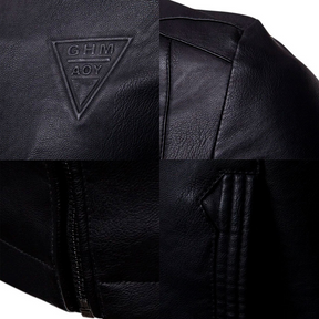 Jaqueta Masculina de Inverno em Couro Genuino - Spiky Premium