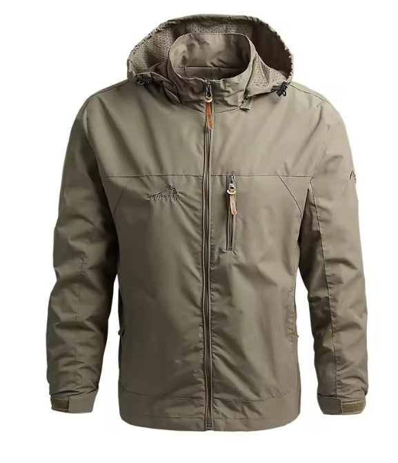 Jaqueta impermeável com capuz