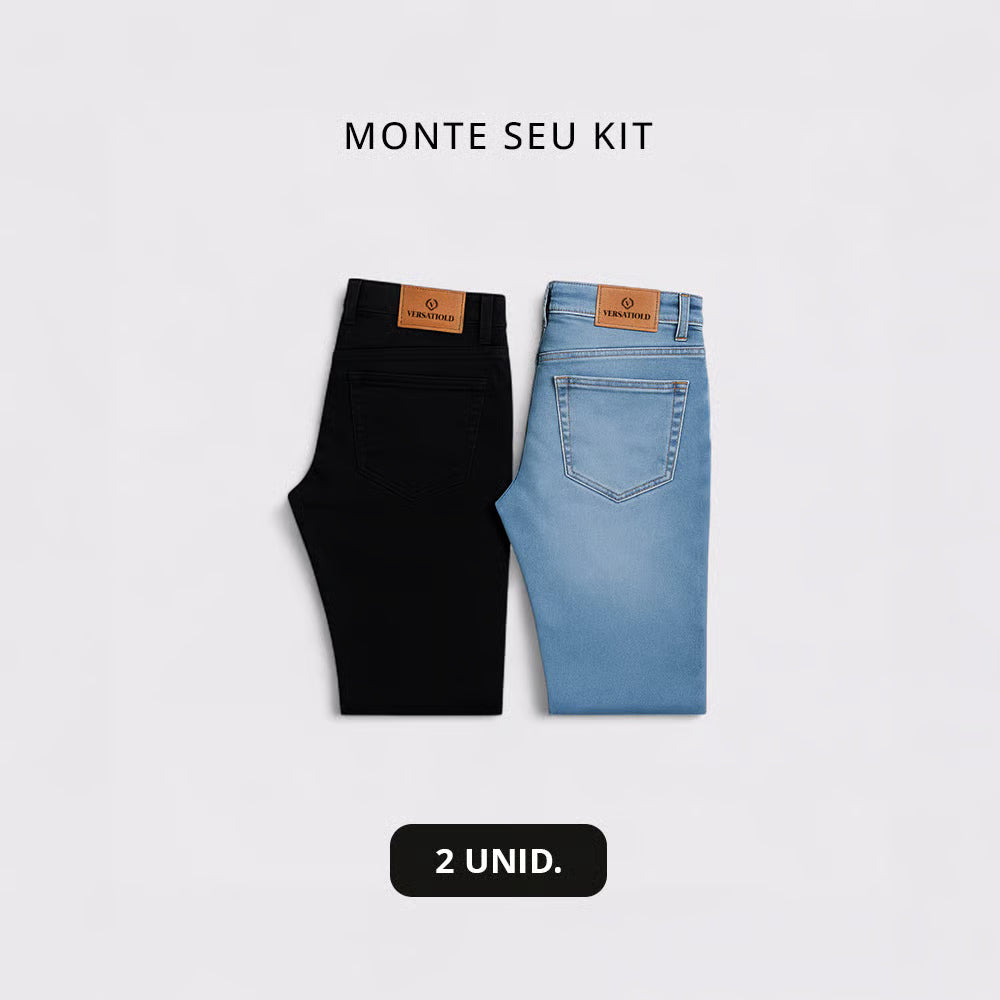 Kit 2 Calças Jeans Monte seu Kit