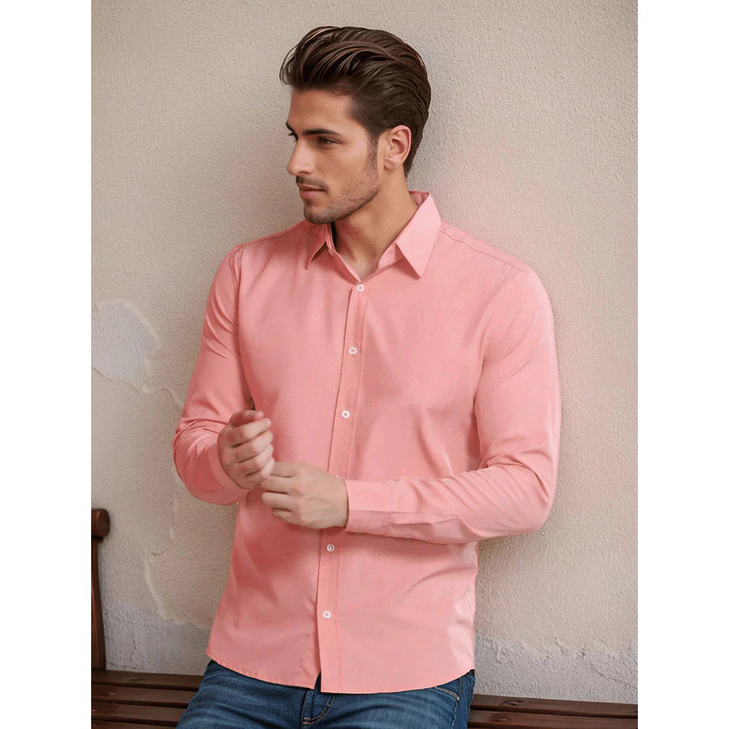 Camisa Social Tecnológica Slim Fit Anti-Transpirante Ante Odor E Não Amassa - Não é Poliéster