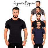 Camiseta Masculina Camisa Basica Algodão Egípcio Não Amassa